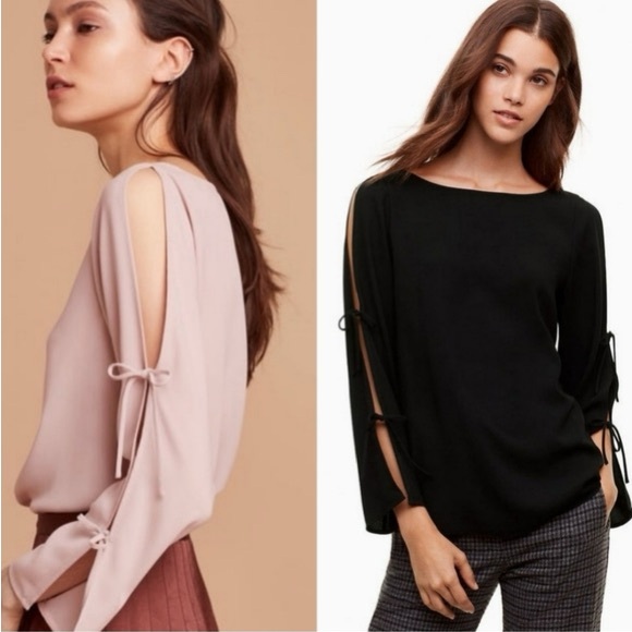 Wilfred Tops - ARITZIA WILFRED POZZI BLOUSE BROWN